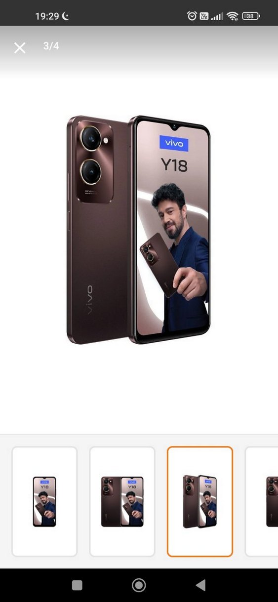 Vivo Y18 Android Telefon kahve Renk - Görsel 2