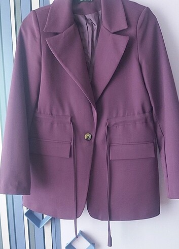 Trendyolmilla mürdüm blazer ceket