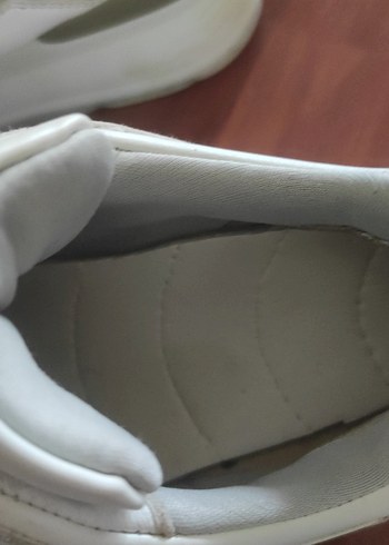 38 Beden beyaz Renk Beyaz Topuklu stiletto Kadın Spor Ayakkabı 5 cm topuk yüksekliği