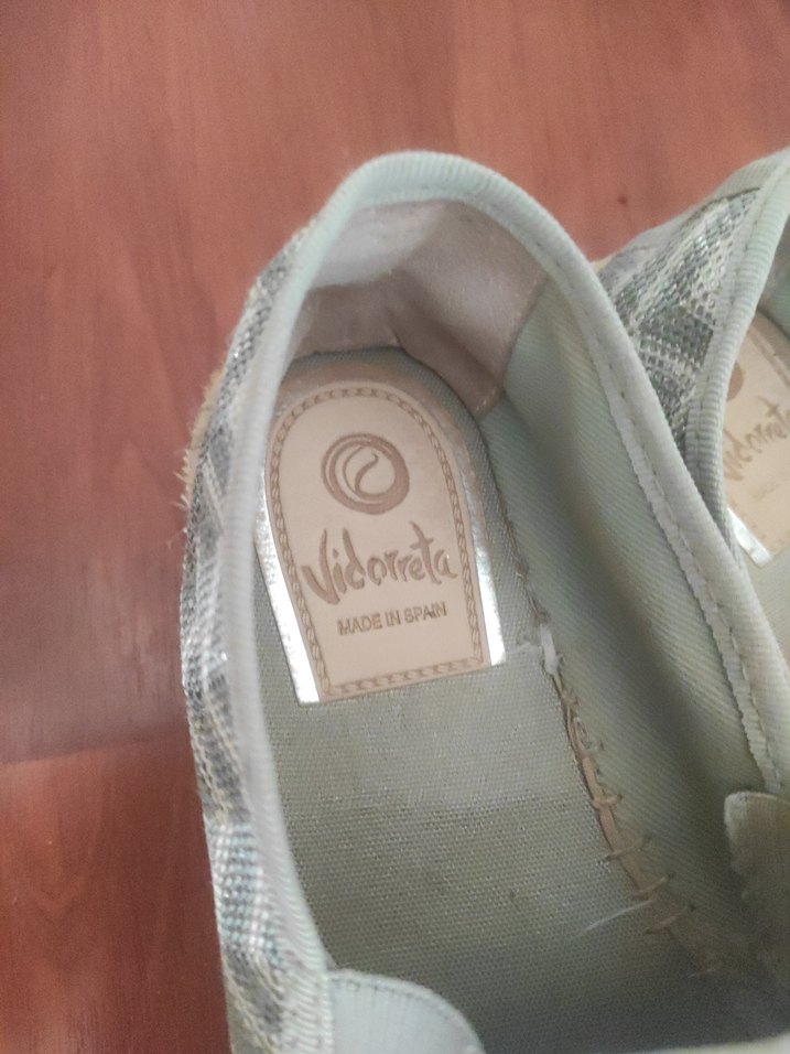 Gri Yılan Desenli Dolgu Topuklu Espadril - Görsel 5