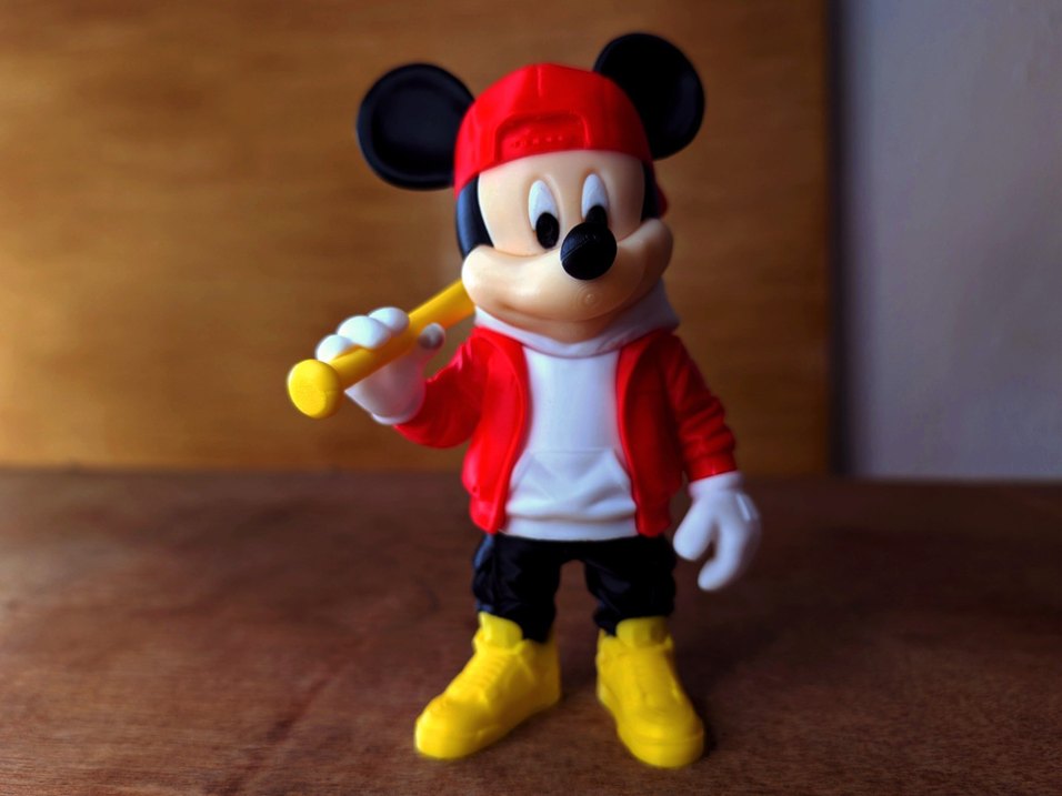 BEYZBOLCU MİCKEY MOUSE 15 CM - Görsel 5