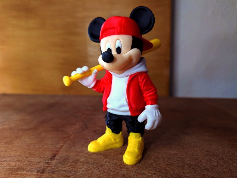 BEYZBOLCU MİCKEY MOUSE 15 CM - Görsel 4