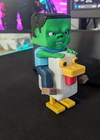 CHİCKEN HOKKEY MİNECRAFT 12 CM - Görsel 2