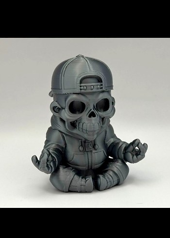 Zen skeletal kid meditasyon figür