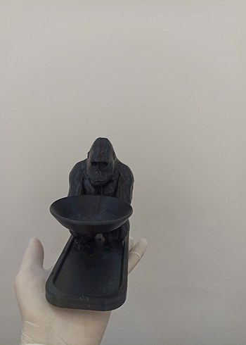 Diğer Siyah Goril Tasarım 3D )Orijinal Renk