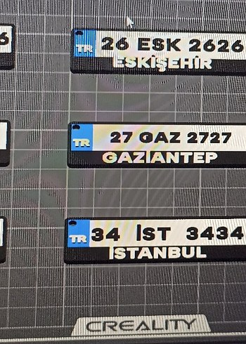 KIŞİYE ÖZEL PLAKA ANAHTARLIK