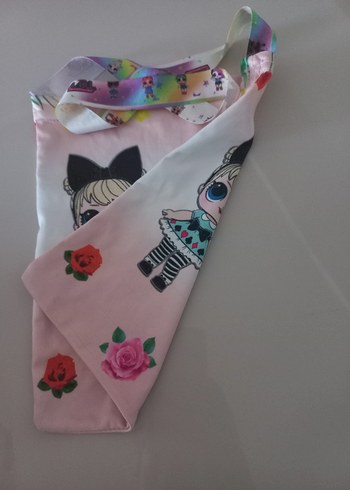 Dantel Detaylı Pembe Pop Kültür Kız Çanta - Görsel 2