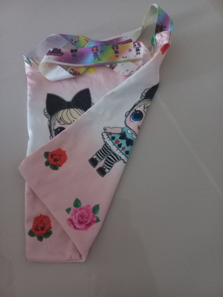 Dantel Detaylı Pembe Pop Kültür Kız Çanta - Görsel 2