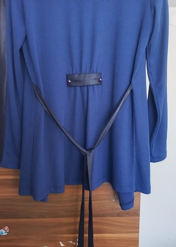 Kuşaklı Lacivert Midi Hamile Ceketi
normal de giyilebilir - Görsel 2