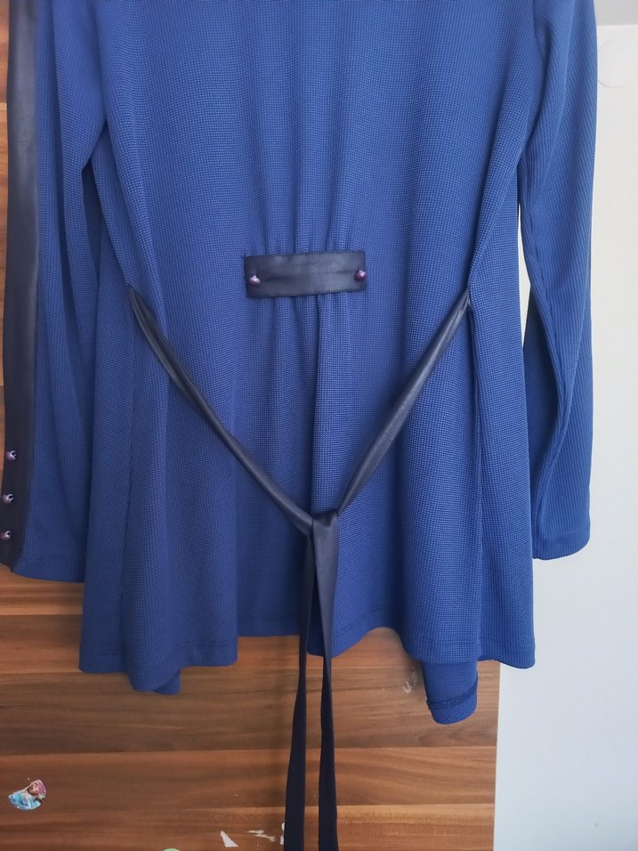 Kuşaklı Lacivert Midi Hamile Ceketi
normal de giyilebilir - Görsel 2