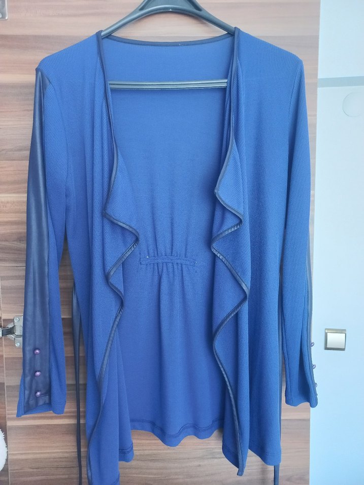 Kuşaklı Lacivert Midi Hamile Ceketi
normal de giyilebilir - Görsel 5