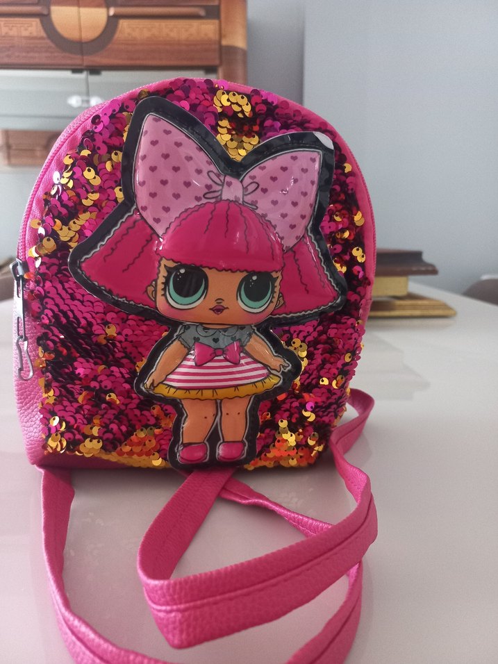 Pullu Pembe Pop Kültür Kız Çanta - Görsel 2