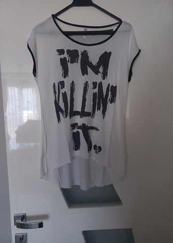 Pamuklu Düğmeli Hamile Tişörtü, Gri-Beyaz
ikili fiyatı - Görsel 4