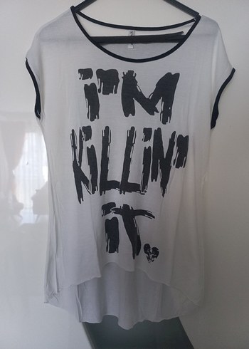 Pamuklu Düğmeli Hamile Tişörtü, Gri-Beyaz
ikili fiyatı - Görsel 3