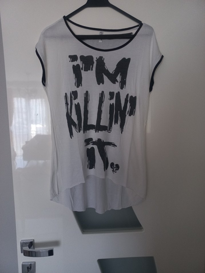 Pamuklu Düğmeli Hamile Tişörtü, Gri-Beyaz
ikili fiyatı - Görsel 4