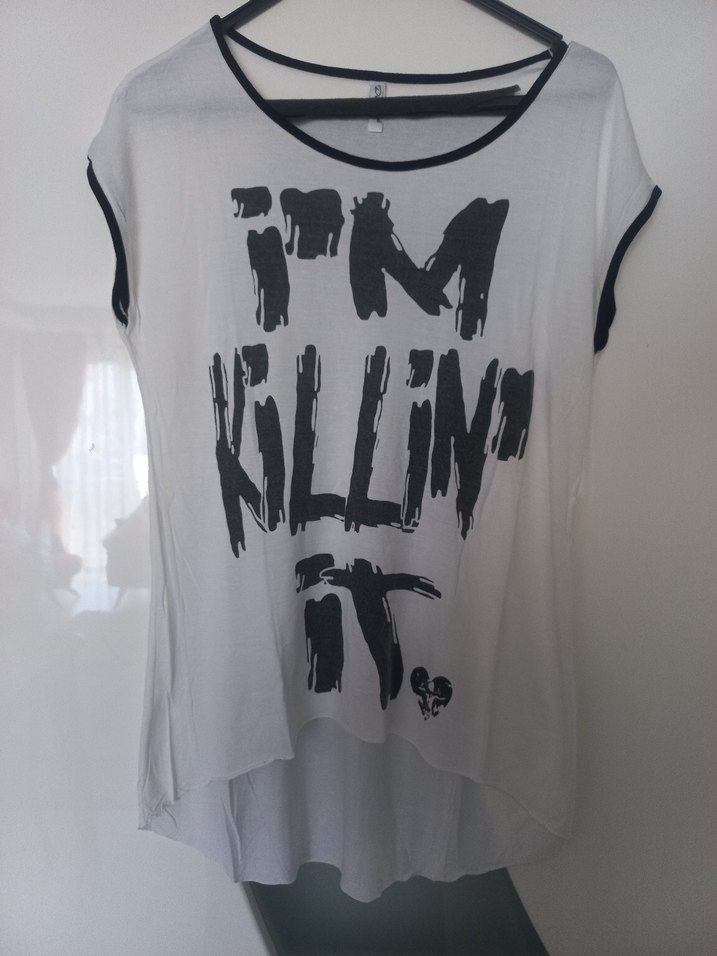 Pamuklu Düğmeli Hamile Tişörtü, Gri-Beyaz
ikili fiyatı - Görsel 3