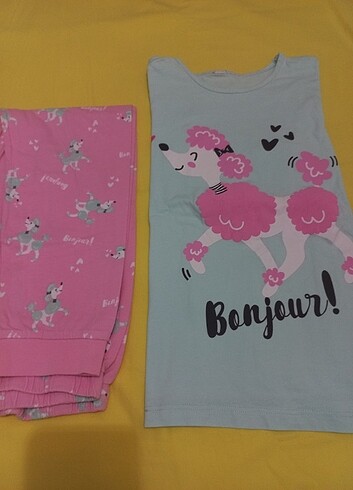 9 Yaş Beden çeşitli Renk Pijama takımı 