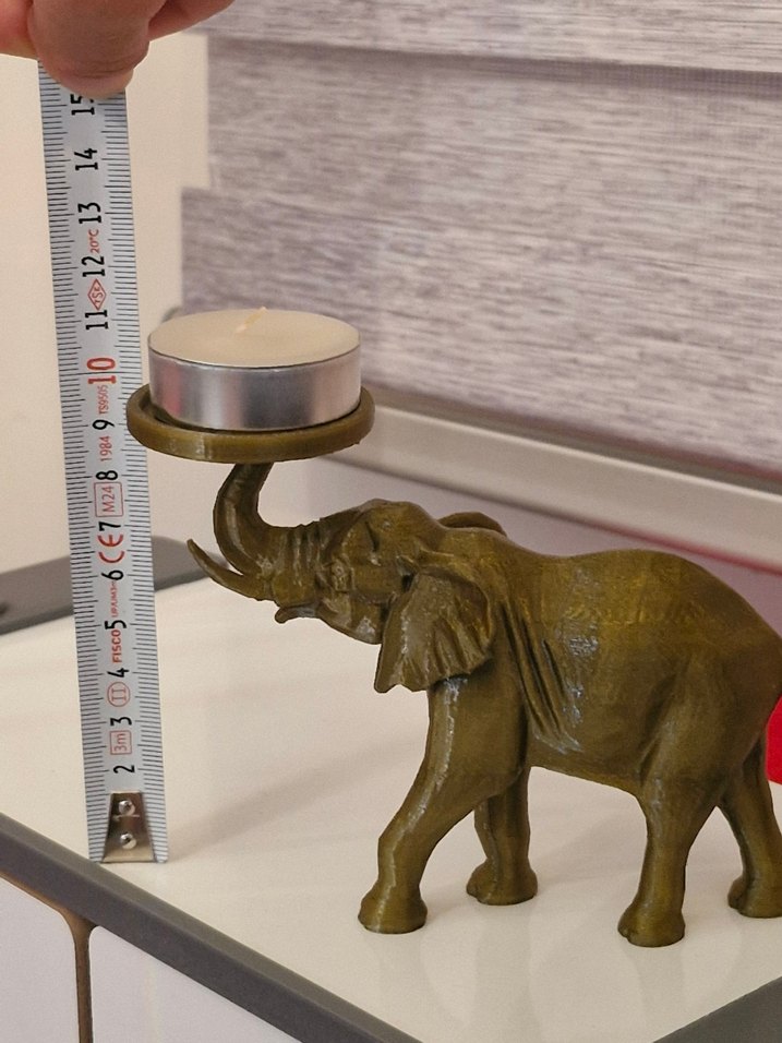 Parlak Deve Rengi Fil Biblo - Görsel 2