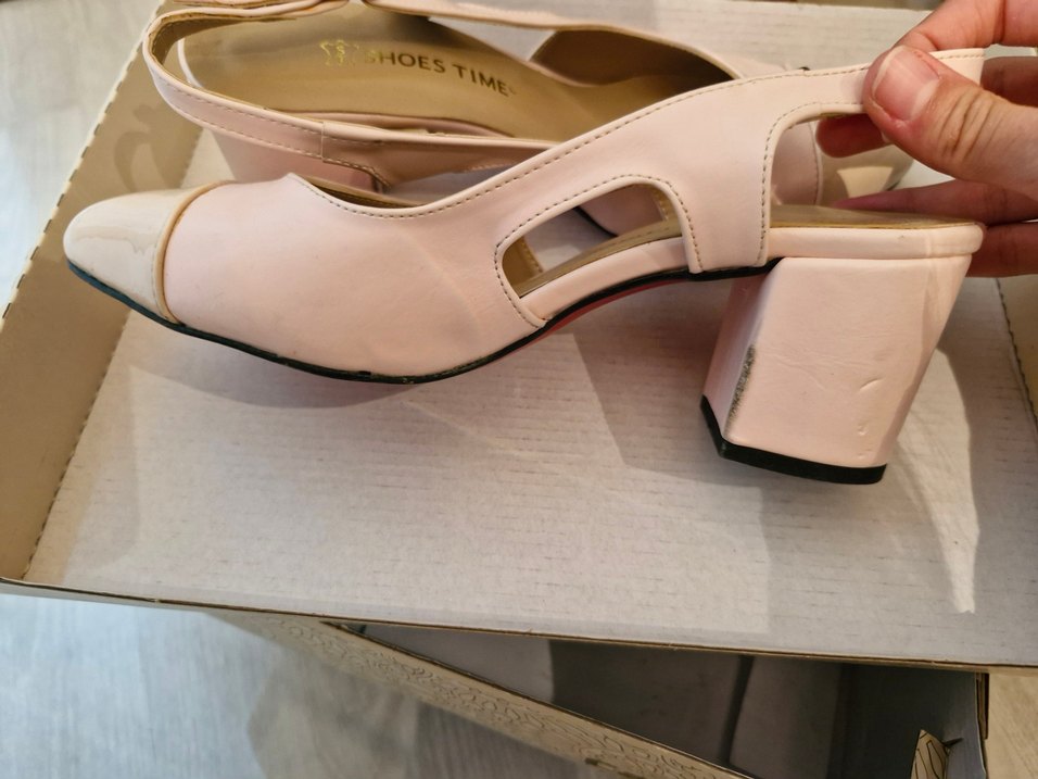 Bej Tokalı Modern Klasik Topuklu Kadın Ayakkabı - Görsel 2