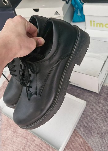 Siyah Kadın Günlük Oxford Ayakkabı - Görsel 4