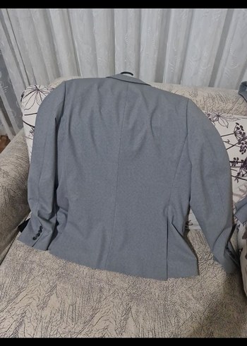 Gri Erkek Regular Fit Ceket - Görsel 3