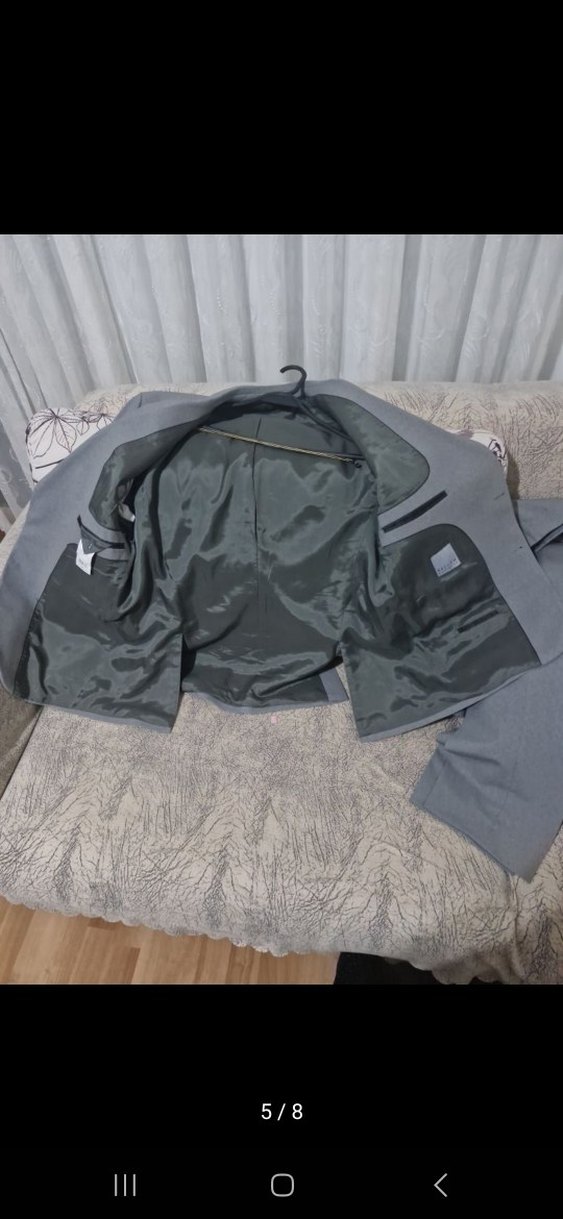 Gri Erkek Regular Fit Ceket - Görsel 5