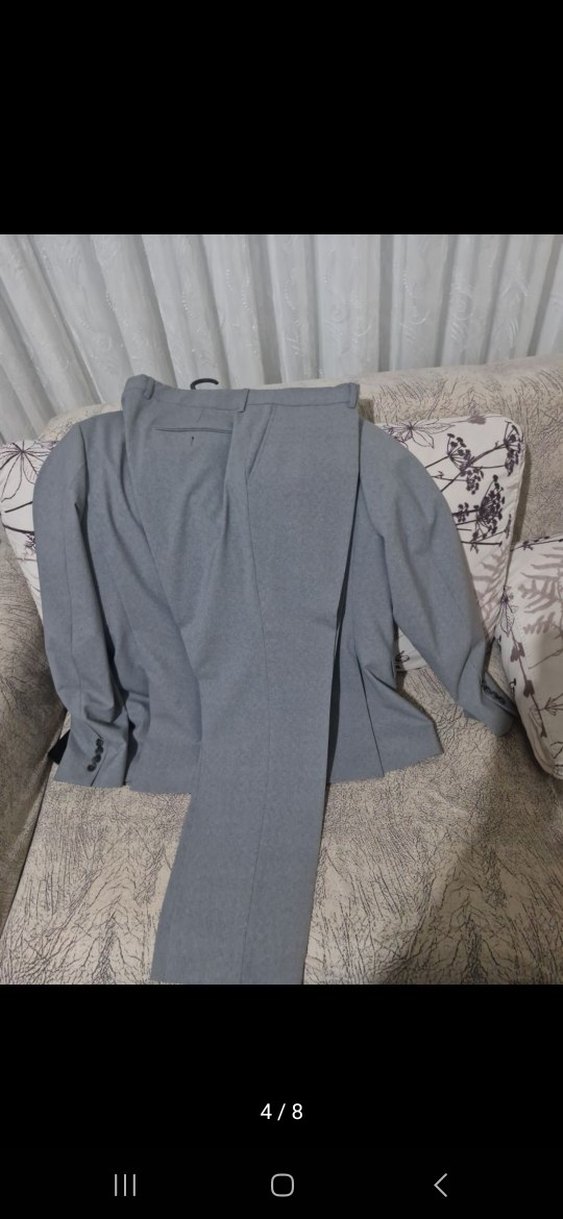 Gri Erkek Regular Fit Ceket - Görsel 4