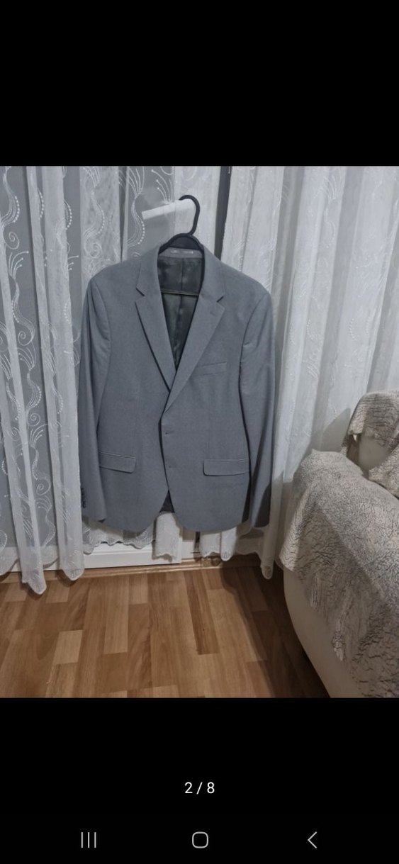 Gri Erkek Regular Fit Ceket - Görsel 2