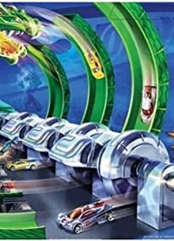 Hotwheels dragon fire track set - Görsel 2
