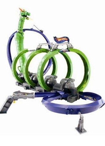 Hotwheels dragon fire track set - Görsel 4