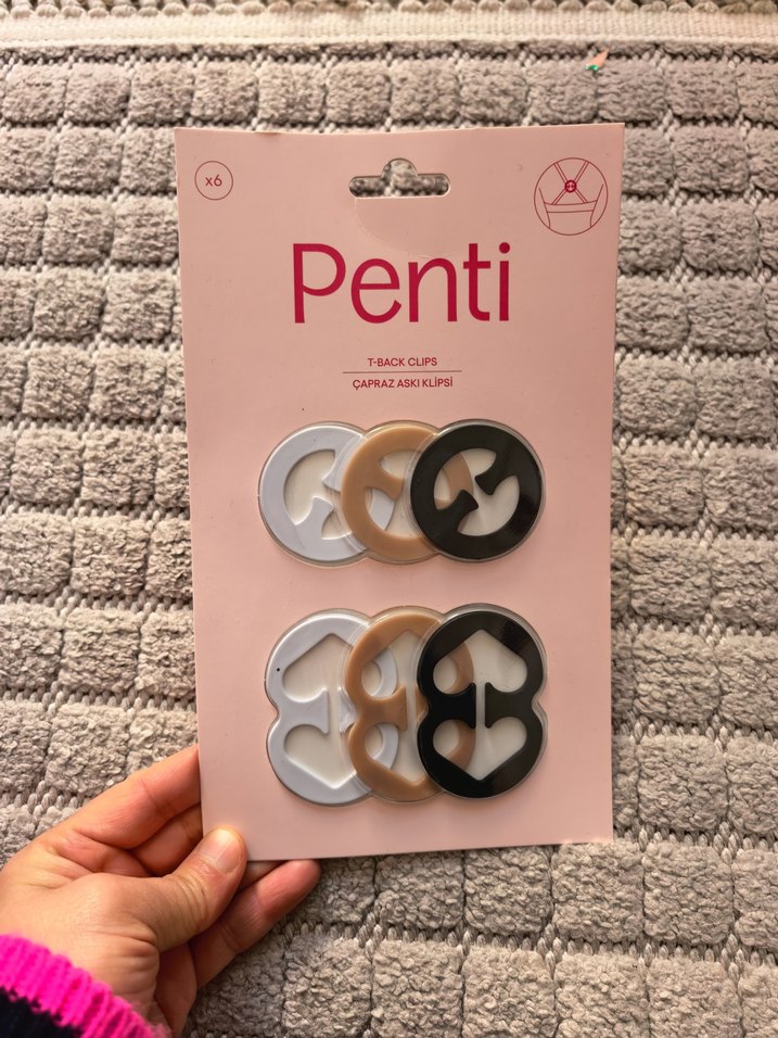 Penti Çapraz Askı Klipsi Seti - Görsel 2