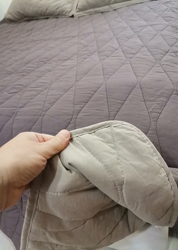 Kapitone  Yatak Örtüsü takımı yüzde 100pamuklu çift kişilik - Görsel 5