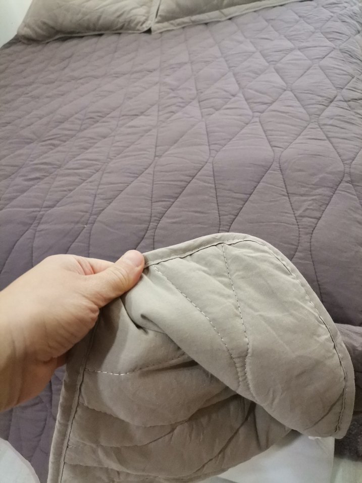 Kapitone  Yatak Örtüsü takımı yüzde 100pamuklu çift kişilik - Görsel 5