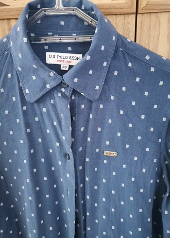 Mavi Jeans Uzun Kollu Mavi Denim Desenli kadın Gömlek