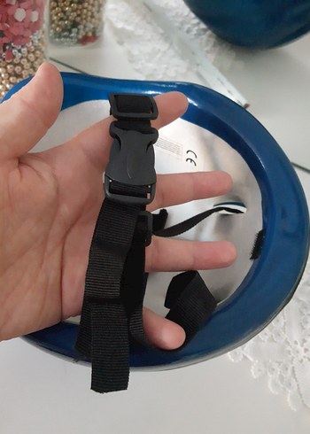 Mavi Minimalist Motosiklet Kaskı - Görsel 7