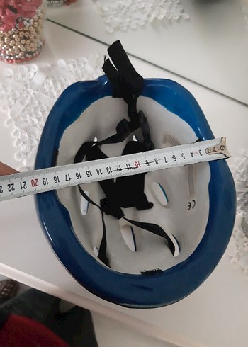 Mavi Minimalist Motosiklet Kaskı - Görsel 6