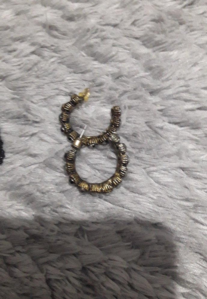 Mini Boncuklu Siyah Bohem Küpe - Görsel 4