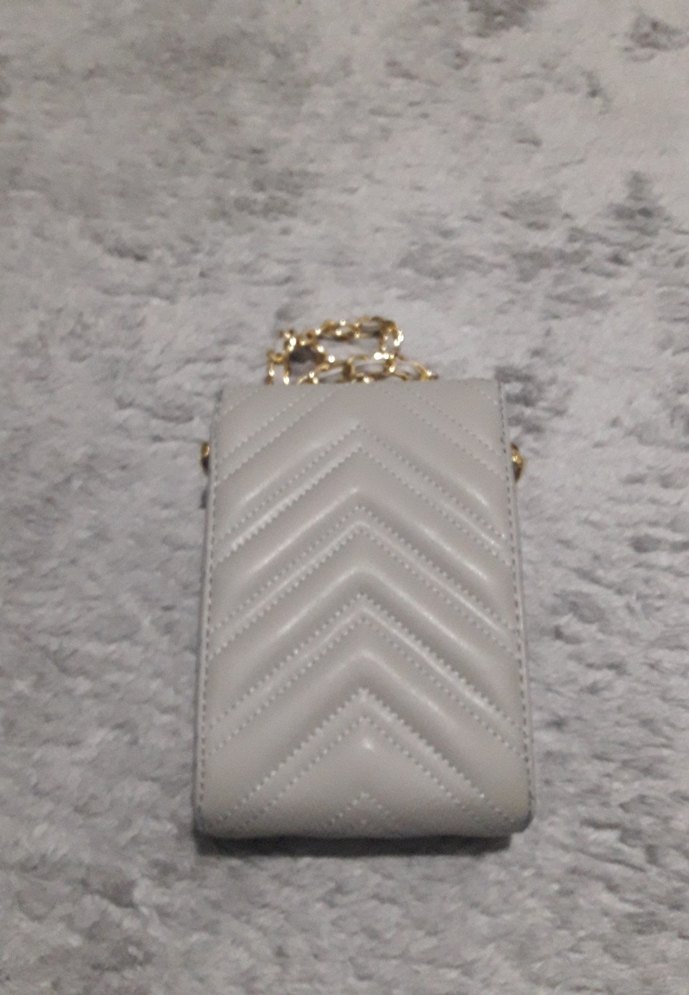 Gri Deri Zincir Detaylı Kadın Çanta - Görsel 2