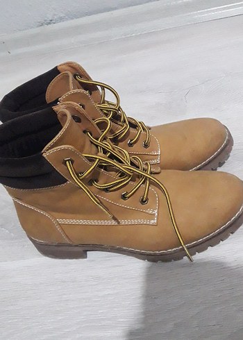 Kahverengi Süet kadın Bağcıklı Bot - Görsel 3