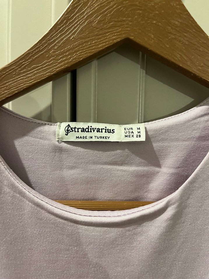 Lila Yüksek Yakalı Kolsuz Body - Görsel 2