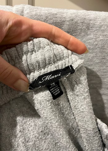 Gri Rahat Kesim Kadın Pamuklu Eşofman - Görsel 2