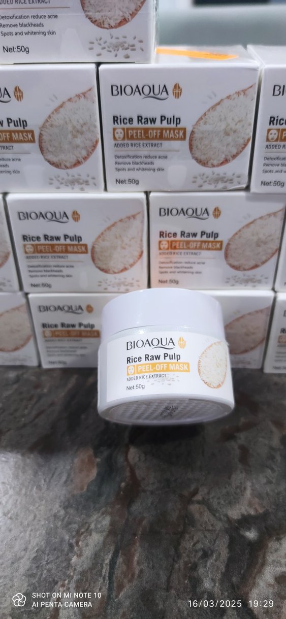 Bioaqua Pirinç Özlü Soyulabilen Maske 50g - Görsel 2