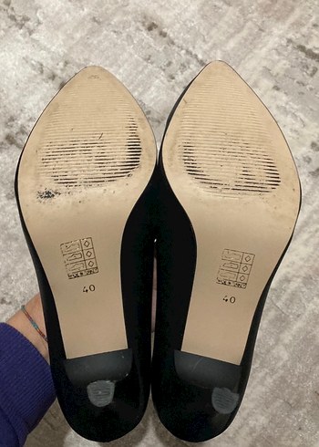 Siyah Klasik Stiletto Kadın Ayakkabı - Görsel 3