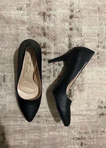 Siyah Klasik Stiletto Kadın Ayakkabı - Görsel 2