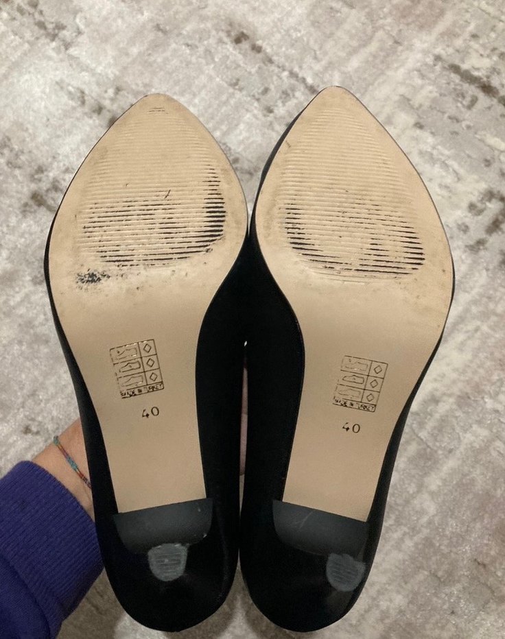 Siyah Klasik Stiletto Kadın Ayakkabı - Görsel 3