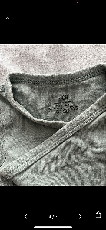 0-3 Ay Beden camel Renk H&M bebek tulum