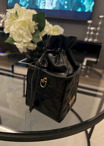 Siyah Deri Kemerli Kadın Çanta - Görsel 2