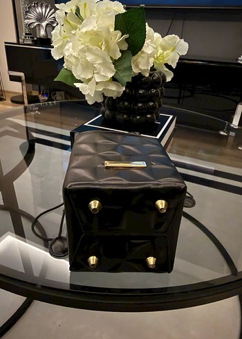 Siyah Deri Kemerli Kadın Çanta - Görsel 3