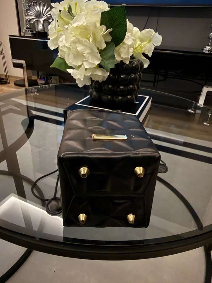 Siyah Deri Kemerli Kadın Çanta - Görsel 3