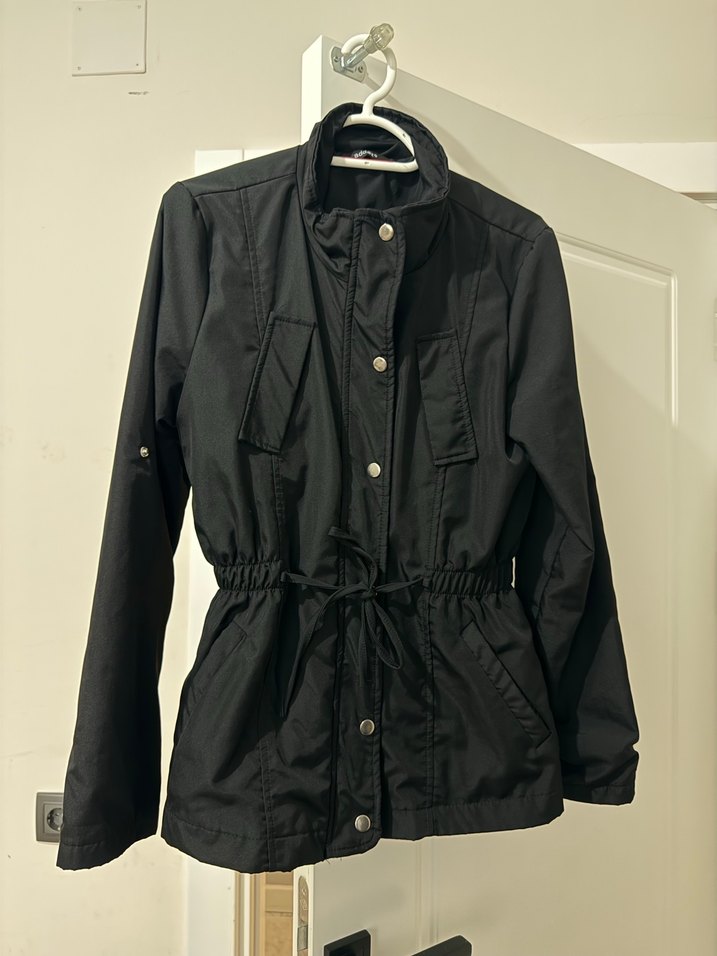 Gri Kemerli Kadın Ceket - Görsel 2